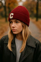 Strickmütze mit "C" Patch