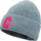 Strickmütze mit "C" Patch