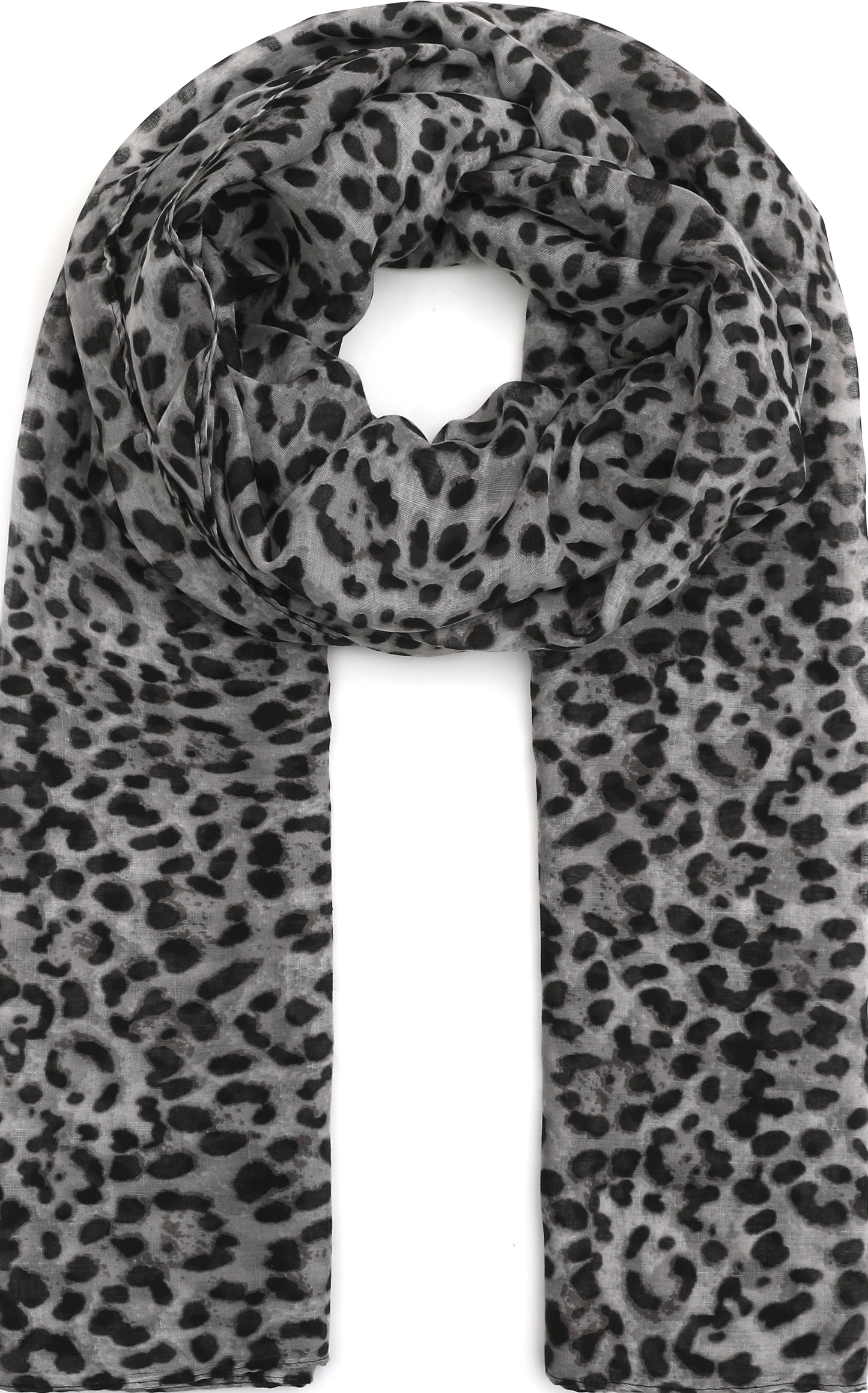 Leichter Schal mit Leopardenmuster