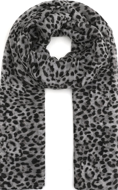 Leichter Schal mit Leopardenmuster