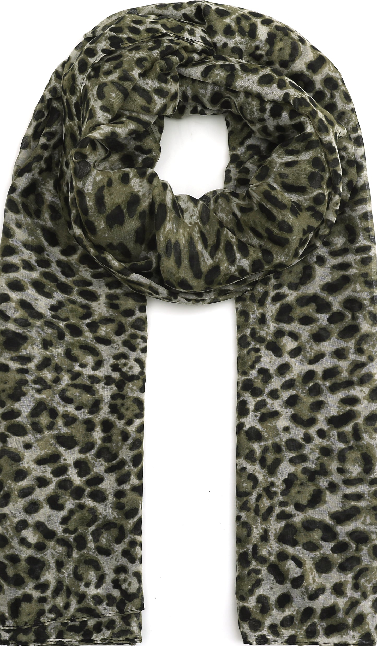 Leichter Schal mit Leopardenmuster