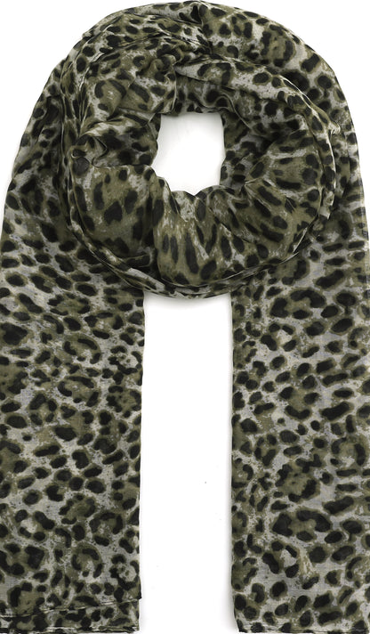 Leichter Schal mit Leopardenmuster