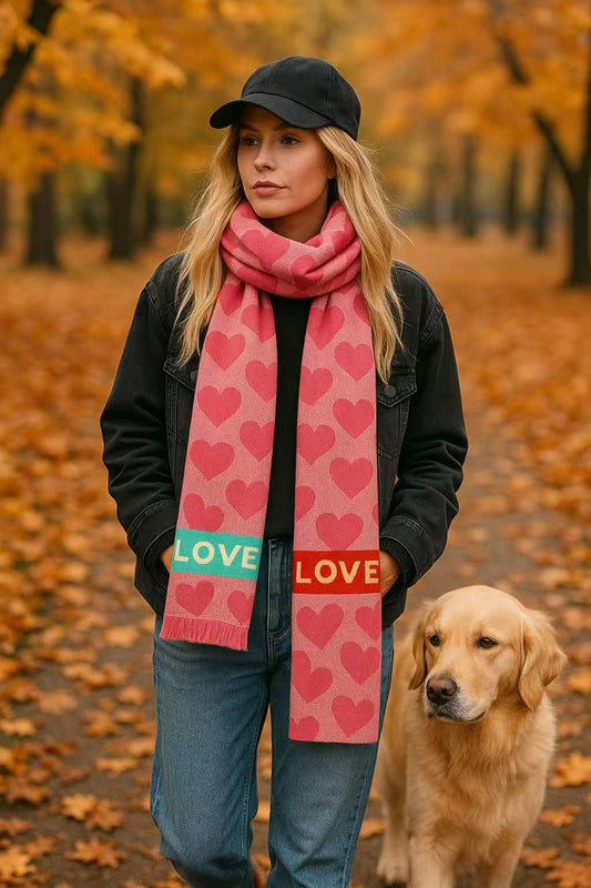 Schal Herz Love
